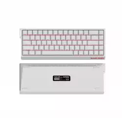 Madlions професионална геймърска механична клавиатура Professional Gaming Mechanical Keyboard MAD 68 R White- 8K, Kunlun Magnetic Switches [Linear]