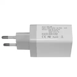 Makki бързо зарядно Fast Charger - QC3.0+2xUSB 30W White - MAKKI-QC30W3