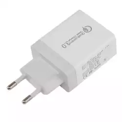 Makki бързо зарядно Fast Charger - QC3.0+3xUSB 30W White - MAKKI-QC48W4