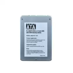 Makki кутия за ссд Caddy Convertor M.2 NGFF SSD to 2.5" SATA3, Aluminium - MAKKI-M2-NGFF-2.5