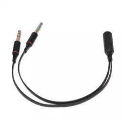 Makki преходник Adapter 3.5mm 4pin F / 2 x 3.5mm M - MAKKI-CBL-SP40
