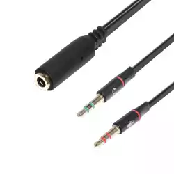 Makki преходник Adapter 3.5mm 4pin F / 2 x 3.5mm M - MAKKI-CBL-SP40