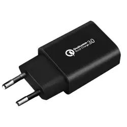Makki зарядно за стена Fast Charger QC3.0 18W - MAKKI-QC18W-BK                          