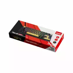 Marvo безжична механична геймърска клавиатура Wireless Gaming Mechanical keyboard Titan 65 - KG984W Black - Banana Crystal [Linear]