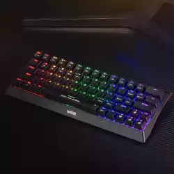 Marvo безжична механична геймърска клавиатура Wireless Gaming Mechanical keyboard Hecate 61WR Black - KG962W-R - Bluetooth 5.0, 63 keys
