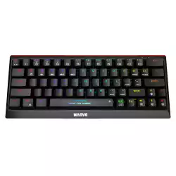Marvo безжична механична геймърска клавиатура Wireless Gaming Mechanical keyboard Hecate 61WR Black - KG962W-R - Bluetooth 5.0, 63 keys