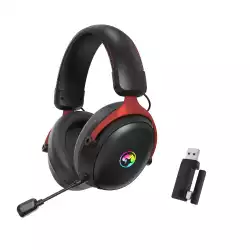 Marvo безжични геймърски слушалки Gaming Headphones Tactic X Pro - Bluetooth, 2.4G, 7.1, RGB - MARVO-HG9076W