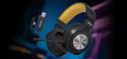 Marvo безжични геймърски слушалки Gaming Headphones Pulz 80W - Bluetooth, 2.4G - MARVO-HG9084W