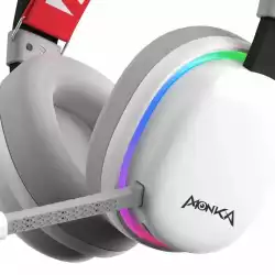 Marvo безжични геймърски слушалки Gaming Headphones Monka Echo RS - Bluetooth, 2.4G, RGB - MARVO-HG9070W                          