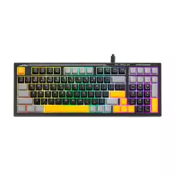 Marvo геймърска клавиатура Gaming Keyboard Soldat S50A - Rainbow, 98 keys - MARVO-K638A
