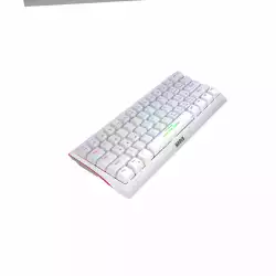 Marvo геймърска клавиатура Gaming Mechanical keyboard 61 keys TKL Hecate 61R WH - KG962G White - RED switches, RGB