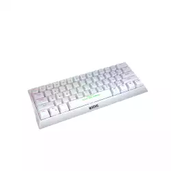 Marvo геймърска клавиатура Gaming Mechanical keyboard 61 keys TKL Hecate 61R WH - KG962G White - RED switches, RGB