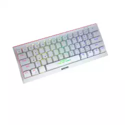 Marvo геймърска клавиатура Gaming Mechanical keyboard 61 keys TKL Hecate 61R WH - KG962G White - RED switches, RGB (English US)