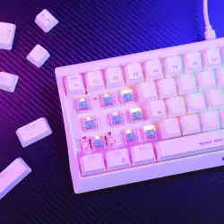 Marvo геймърска клавиатура Gaming Mechanical keyboard 61 keys TKL Hecate 61R WH - KG962G White - RED switches, RGB (English US)