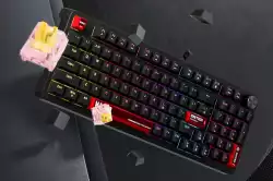 Marvo геймърска механична клавиатура Gaming Mechanical Keyboard Arma 98 KG937 - 1K, TNT Peach Switches [Linear], (English US)
