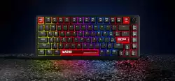 Marvo геймърска механична клавиатура Gaming Mechanical Keyboard Arma 82 KG936 - 1K, TNT Peach Switches [Linear], (English US)