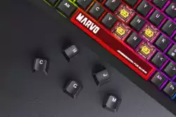 Marvo геймърска механична клавиатура Gaming Mechanical Keyboard Arma 98 KG937 - 1K, TNT Peach Switches [Linear], (English US)