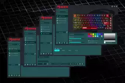 Marvo геймърска механична клавиатура Gaming Mechanical Keyboard Arma 82 KG936 - 1K, TNT Peach Switches [Linear], (English US)                          