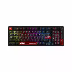 Marvo геймърска механична клавиатура Gaming Mechanical Keyboard Arma 98 KG937 - 1K, TNT Peach Switches [Linear], (English US)