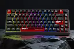 Marvo геймърска механична клавиатура Gaming Mechanical Keyboard Arma 67 KG935 - 1K, TNT Peach Switches [Linear], (English US)