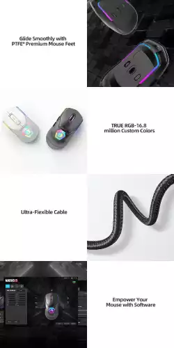 Marvo геймърска мишка FIT PRO Mouse, White