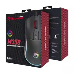 Marvo Геймърска мишка Gaming Mouse M358 RGB - 7200dpi, 7 programmable buttons                          