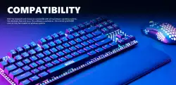 Marvo Геймърски комплект Gaming COMBO CM373 Red Switches 2-in-1 - Mechanical Keyboard TKL, Mouse