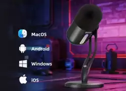 Marvo Геймърски микрофон Gaming USB Microphone - Blast 50 MIC-08 Black - USB, RGB