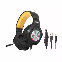 Marvo геймърски слушалки Gaming Headphones Pulz 80 - MARVO-HG9084-BK