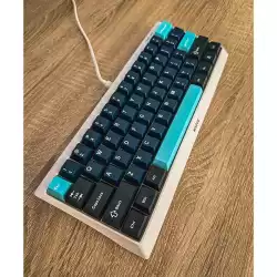 Marvo капачки за клавиатура Custom Keycap Set PBT, 104 keys, Dark Blue, Black, Cyan - MARVO-KP-01-BL