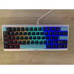 Marvo капачки за клавиатура Custom Keycap Set PBT, 104 keys, Dark Blue, Black, Cyan - MARVO-KP-01-BL