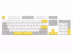 Marvo капачки за клавиатура Custom Keycap Set PBT, 104 keys, White, Yellow, Gray - MARVO-KP-04-YL