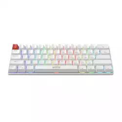 Marvo механична геймърска клавиатура Gaming Mechanical keyboard Saber 61 KG933G White - 61 keys, Red Switches [Linear]