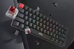 Marvo механична геймърска клавиатура Gaming Mechanical keyboard Saber 61 KG933G - 61 keys, Red Switches [Linear]