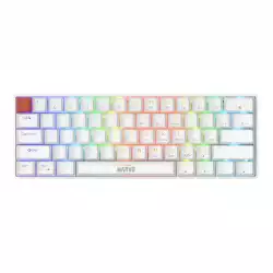 Marvo механична геймърска клавиатура Gaming Mechanical keyboard Saber 61 KG933G White - 61 keys, Red Switches [Linear]