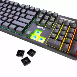 Marvo механична клавиатура Gaming Keyboard Mechanical KG948 - 108 keys, RGB, Macros, Blue switches