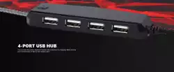 Marvo светеща подложка за мишка Gaming Mousepad MG011- Size XL, RGB, USB hub