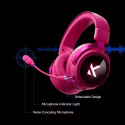 MCHOSE безжични геймърски слушалки Wireless Gaming Headphones - X9 White - Bluetooth , 2.4G