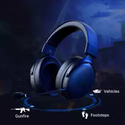 MCHOSE безжични геймърски слушалки Wireless Gaming Headphones - V9 Pro Icy White - Bluetooth , 2.4G