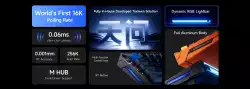MCHOSE геймърска механична клавиатура Gaming Mechanical Keyboard Ace 68 Turbo - 16K, Mount Tai Magnetic Switch GT [Tactile] (English US), Black