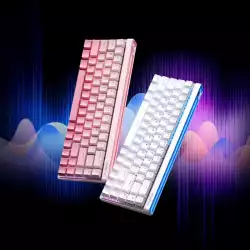 MCHOSE геймърска механична клавиатура Gaming Mechanical Keyboard Ace 68 Air - 8K, Mount Tai Magnetic Switch GT [Tactile] (English US), White