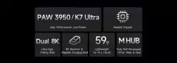 MCHOSE професионална геймърска мишка K7 Ultra Black - Wireless Gaming Mouse - Dual 8K, Omron Mechanical, Magnetic Charging Dock