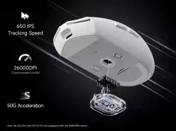 MCHOSE професионална геймърска мишка G3 V2 Black - Wireless Gaming Mouse - 1K, Omron Mechanical