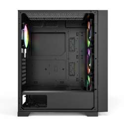 Montech кутия AIR 1000 PREMIUM, Mid-tower Case, TG, 2 Front Panels, 4x120mm ARGB Fans, Black