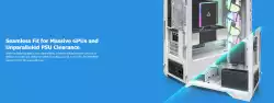 Montech кутия AIR 903 MAX, Mid-tower, TG, 4x140mm Fans, ARGB, White