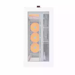 Montech кутия Case ATX - HS01 PRO (W) - 5 x 120 mm ARGB Fans, USB-C, White