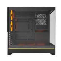Montech кутия Case ATX - HS02 PRO (B) - 5 x 120 mm ARGB Fans, USB-C, Black