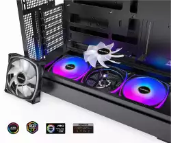 Montech кутия Case ATX - KING 45 PRO (W) - 4 x 120 mm A-RGB, USB-C