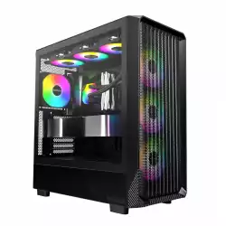 Montech кутия Case ATX - X5 (B) - 4 A-RGB fans, USB-C