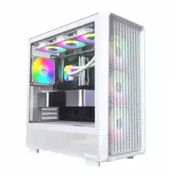 Montech кутия Case ATX - X5 (W) - 4 A-RGB fans, USB-C